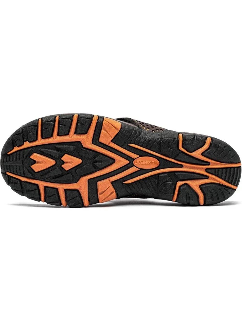 Men's Brown Orange Sport Flip Flops Comfort Outdoor Casual Thong Sandal Shoes